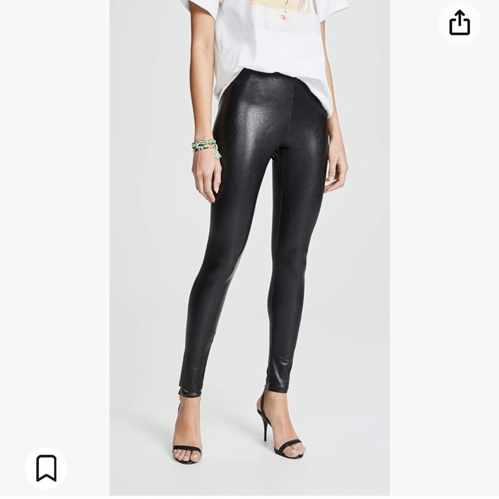 NWOT Commando perfect control faux leather leggings in black